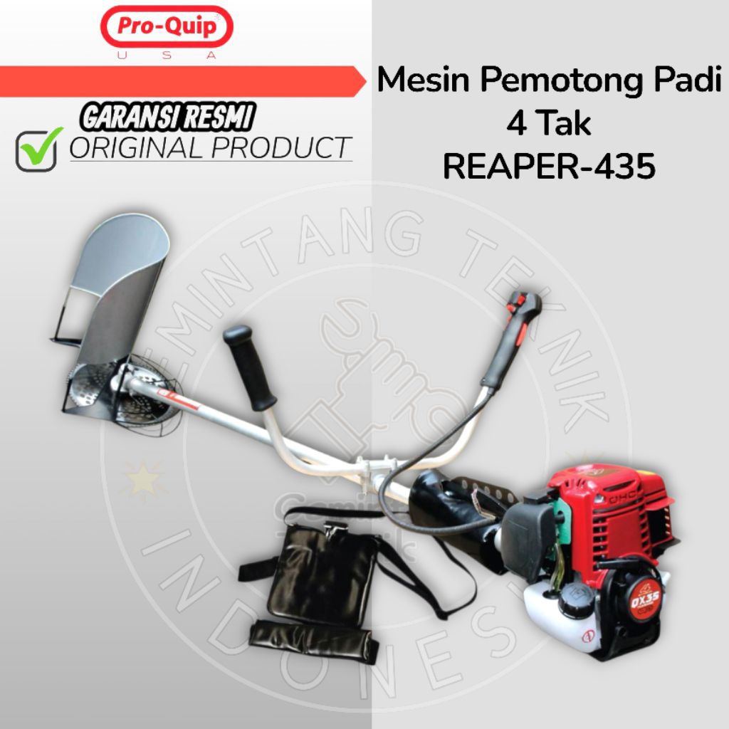 Mesin Potong Padi 4 Tak PRO-QUIP REAPER435 Alat Panen Padi Paddy Reaper 4 Tak