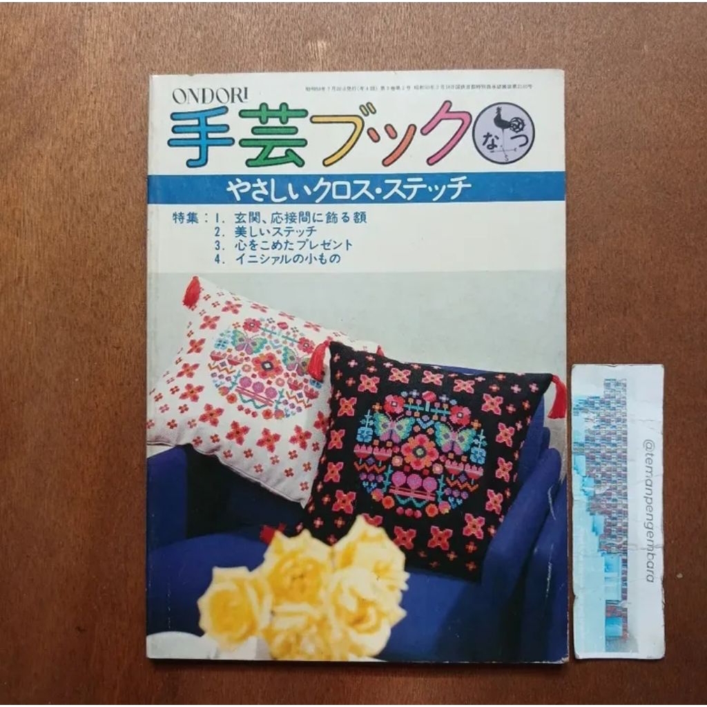 Buku Rajut JepangBuku Kerajinan Tangan Jahitan Silang yang MudahImport