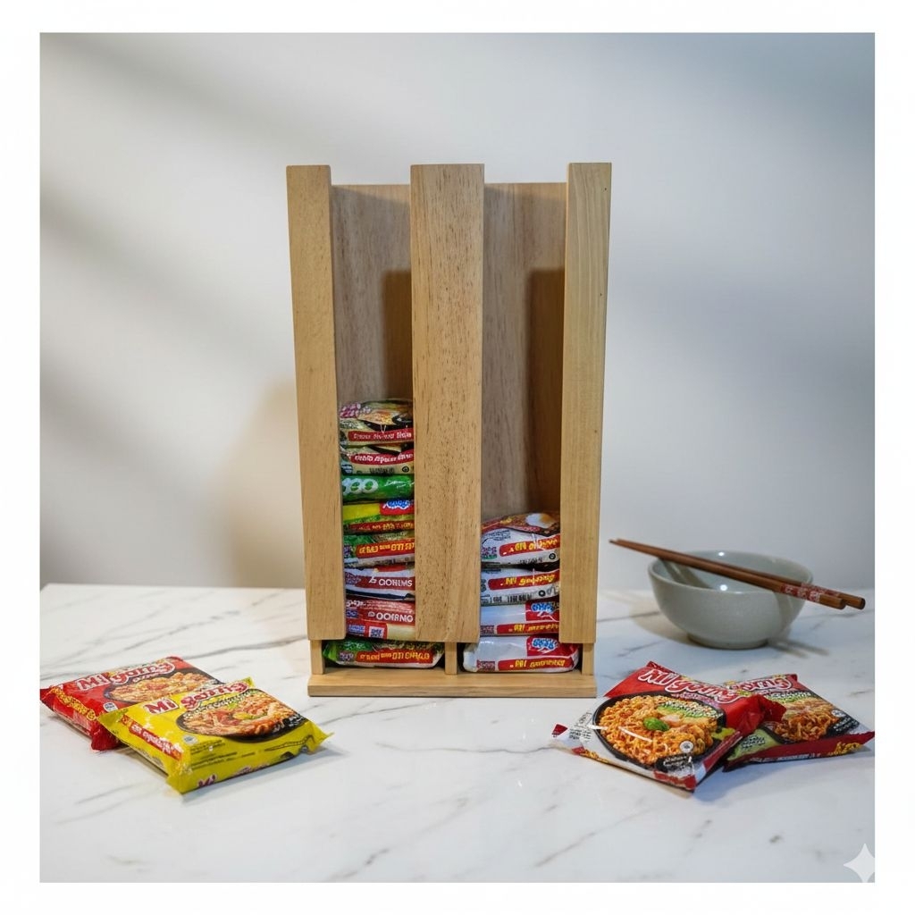 Rak Mie Instan Warmindo / Rak Indomie Modern / Tempat Mie instan