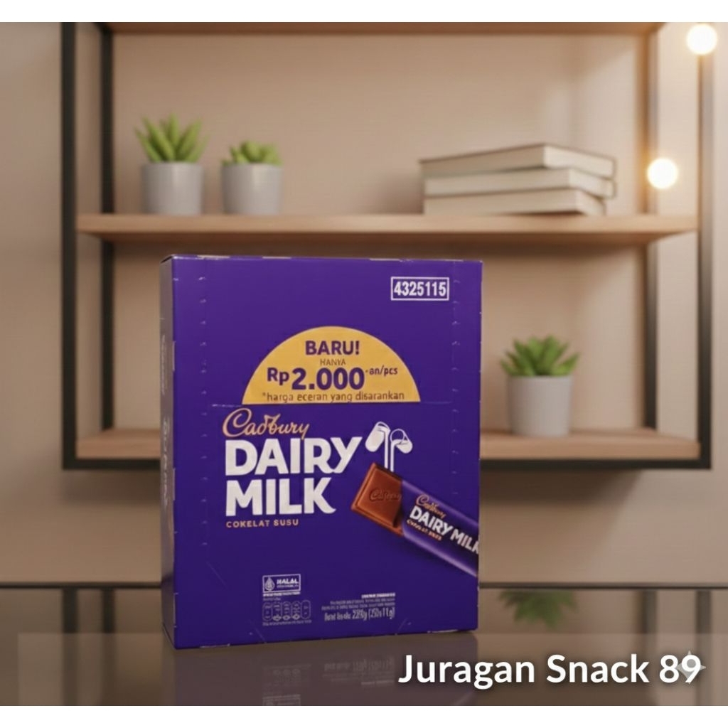Coklat CADBURY Dairy Milk (1Box Isi 20pcs)
