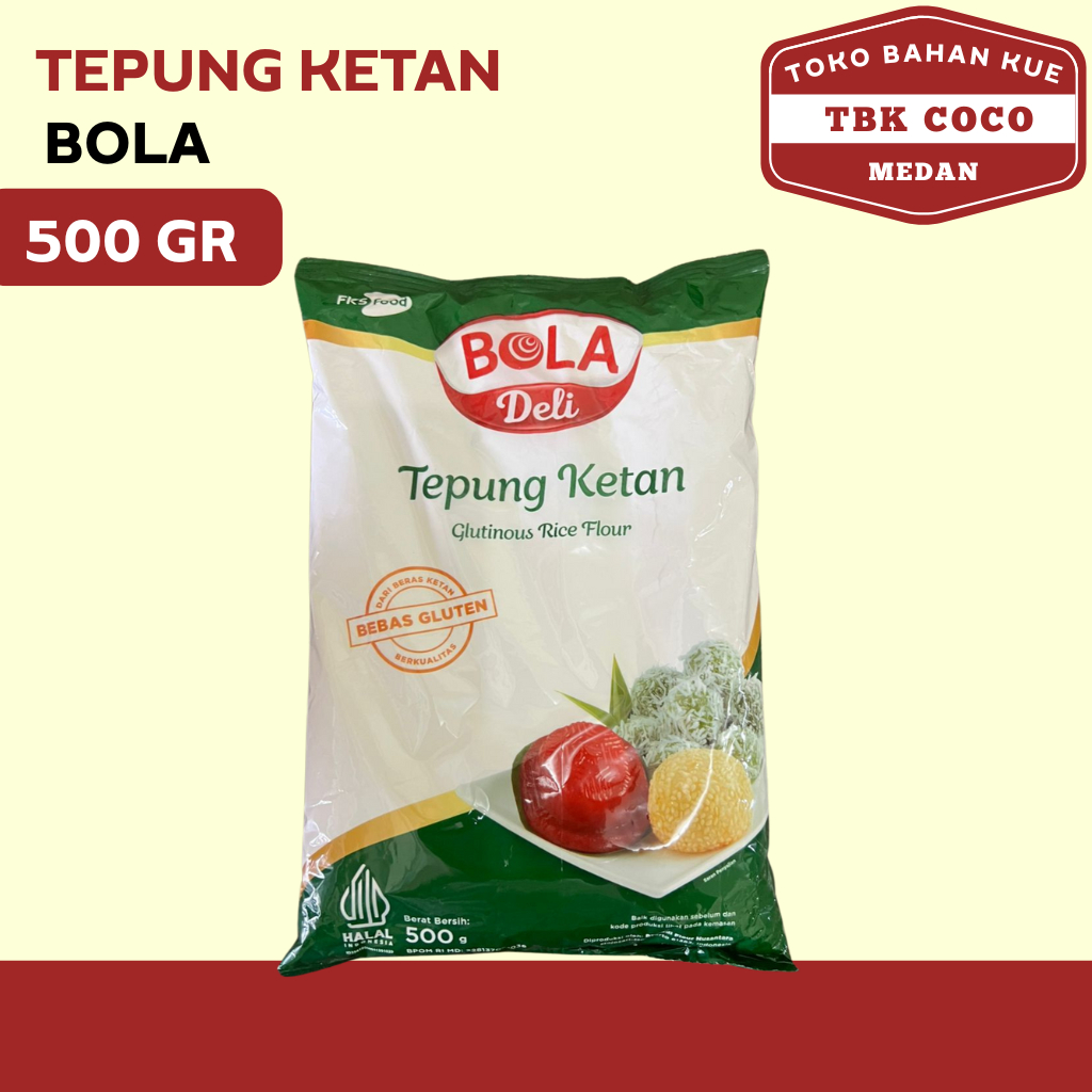 Tepung Ketan Putih Bola Merah 500gr