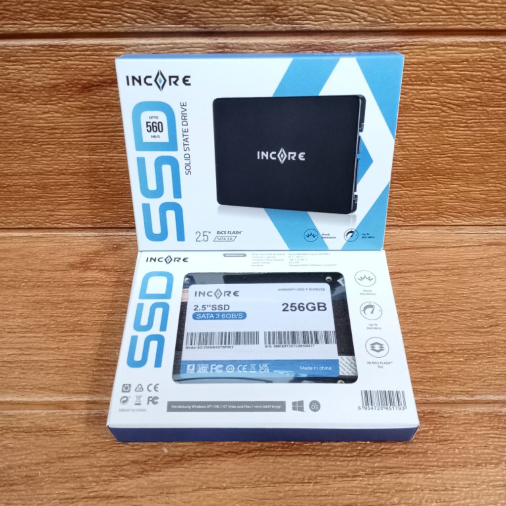 INCORE SSD SATA 2.5" 256GB/512GB SATA III INCORE