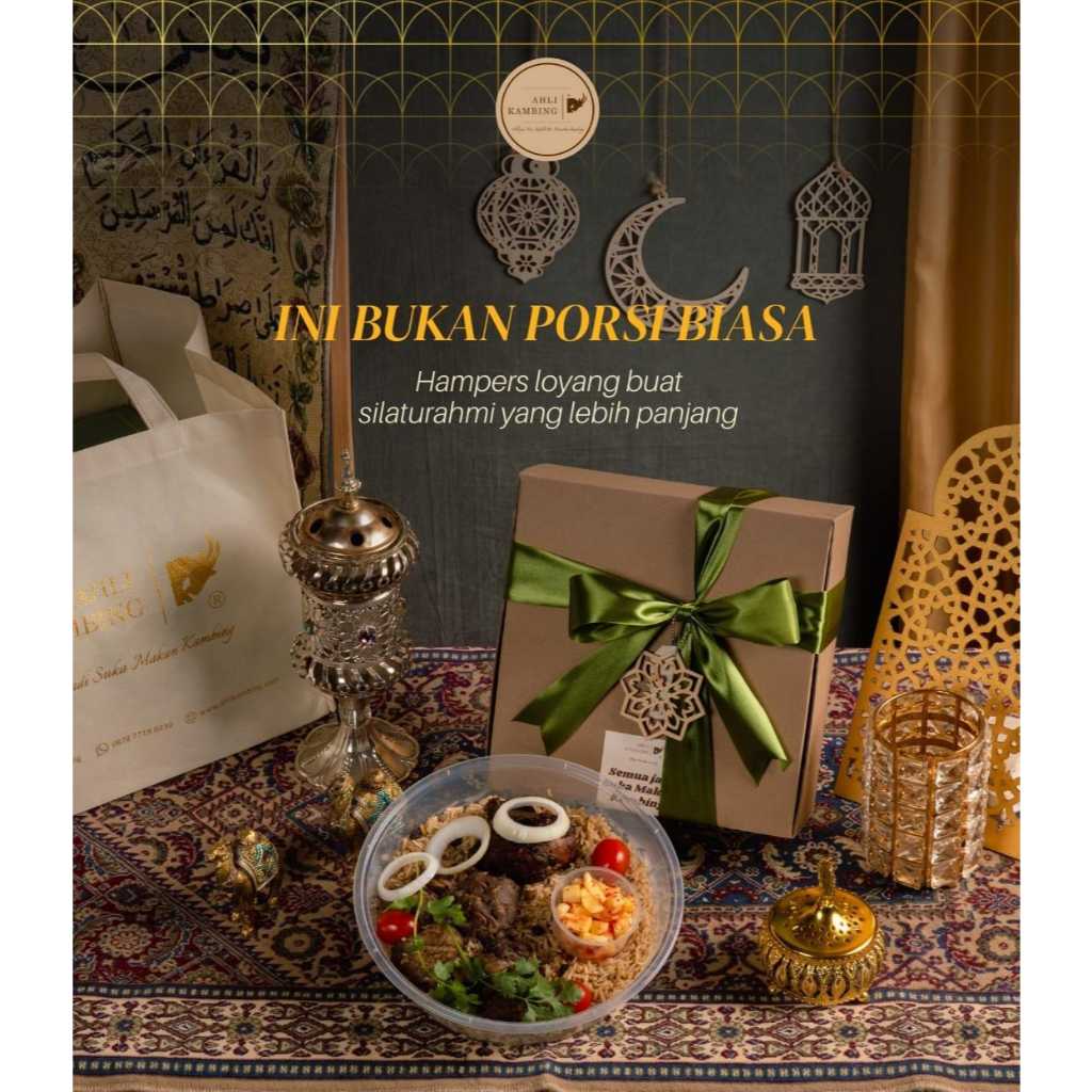 (INSTAN) Hampers Nasi Kebuli/Mandhi Loyang 3 Porsi