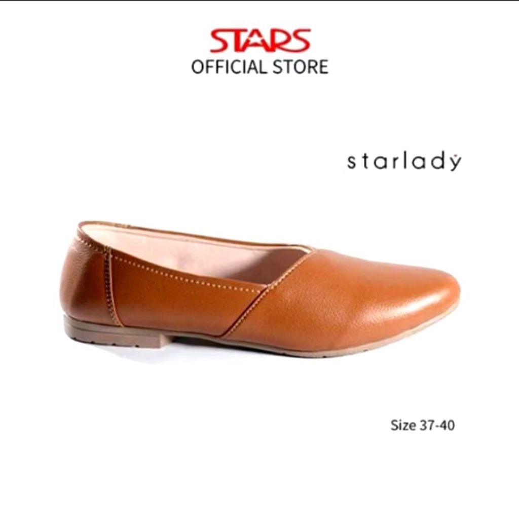 STARLADY Sepatu Flat Wanita Erina coklat