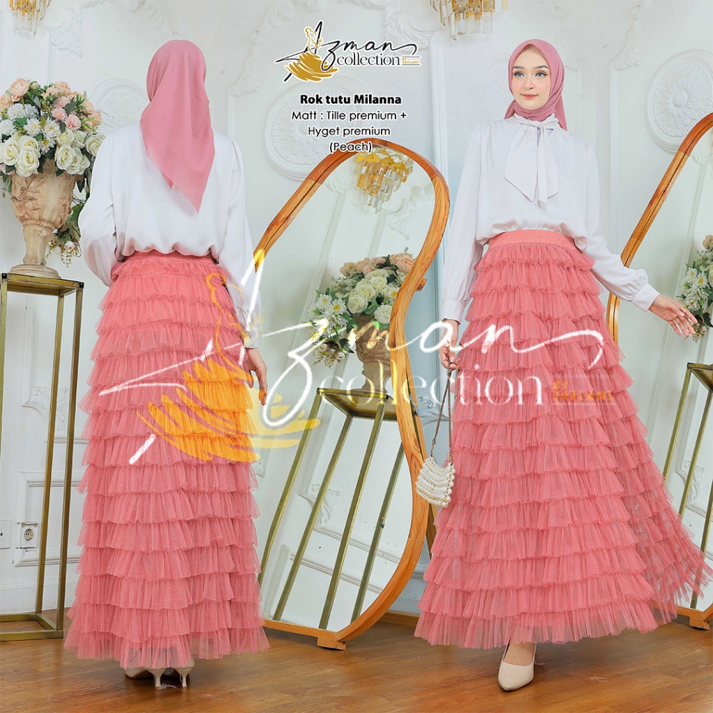 ROK TUTU MILANNA TULLE SKIRT IMPORT/ ROK COUPLE DEWASA DAN ANAK/ROK TUTU REMPEL TUMPUK/ROK TUTU DEWA