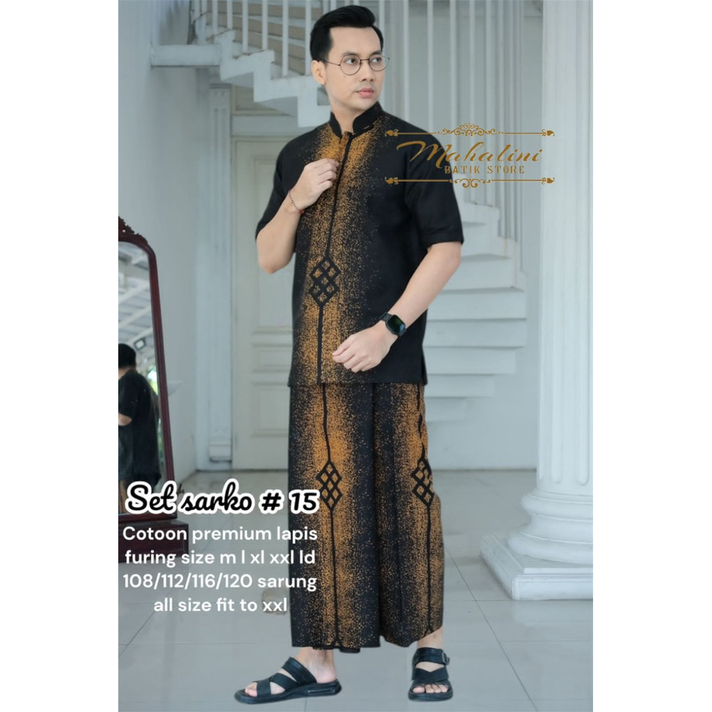Pakaian Pria HQ SET SARKEM SARKO From MaHaLiNi FASHION STORE