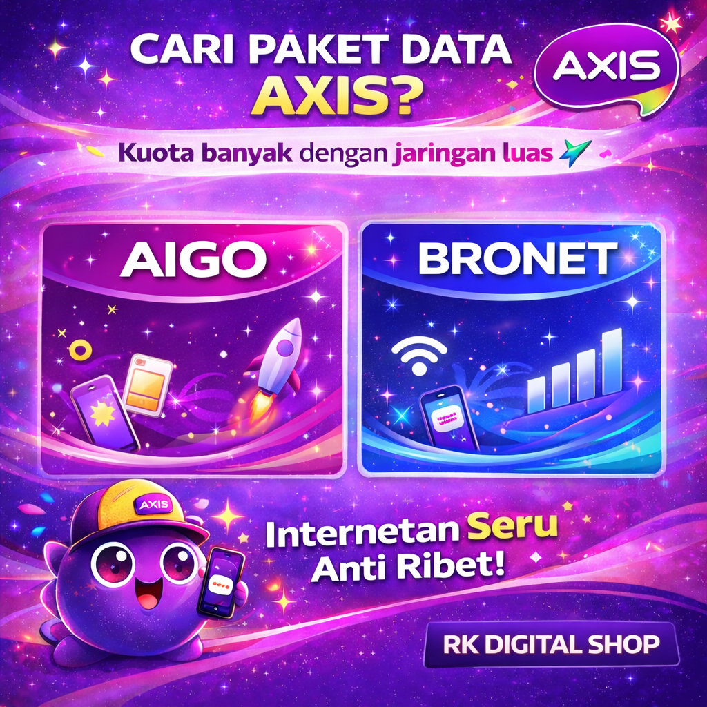 Paket Kuota Isi Ulang Axis Bronet Aigo | Bronet Aigo Mini Murah Full 24 Jam Nasional