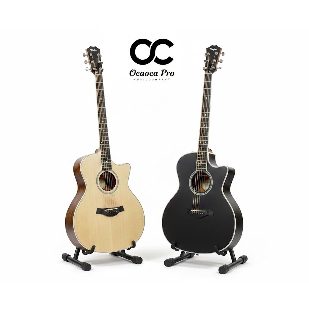 gitar akustik Ocaoca pro OC - T100 warna natural doff dan hitam doff gitar acustik acoustic suara je