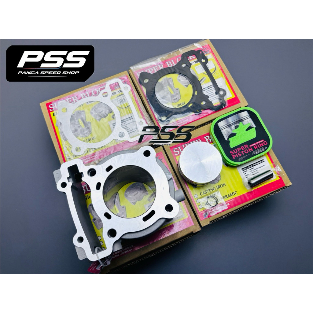 BLOK SEHER BRT CERAMIC PISTON FORGED NMAX VIXION VVA R15 VVA AEROX BORE UP UK 63 MM DOUBLE COOLER