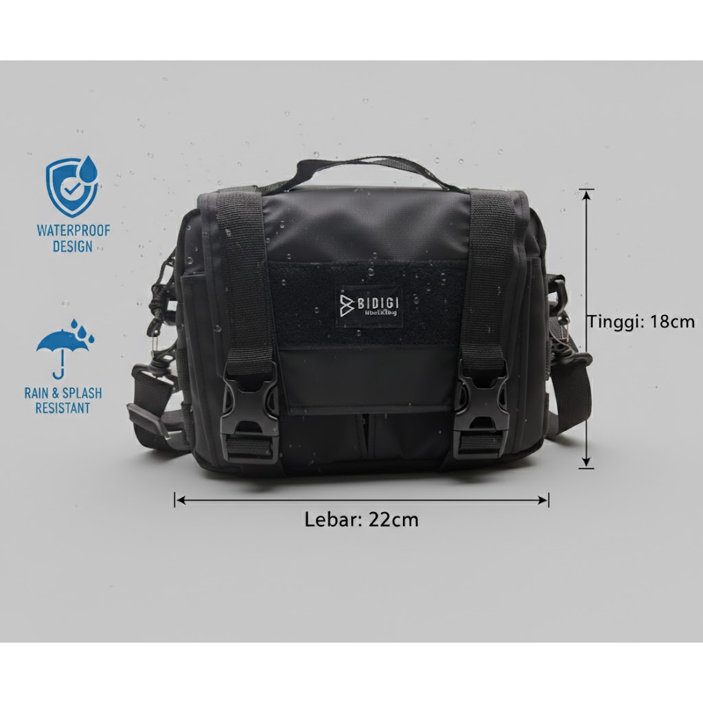 TAS SELEMPANG WATERPROOF ARMY TACTICAL BIDIGI OZONE