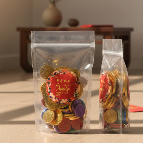 Coklat Imlek / Cokelat Imlek Koin / Coklat Koin Emas Warna Warni 165gr