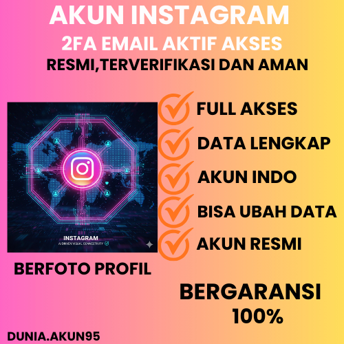 AKUN INSTAGRAM 8K - 10K FOLLOWERS FULL AKSES BISA LIVE