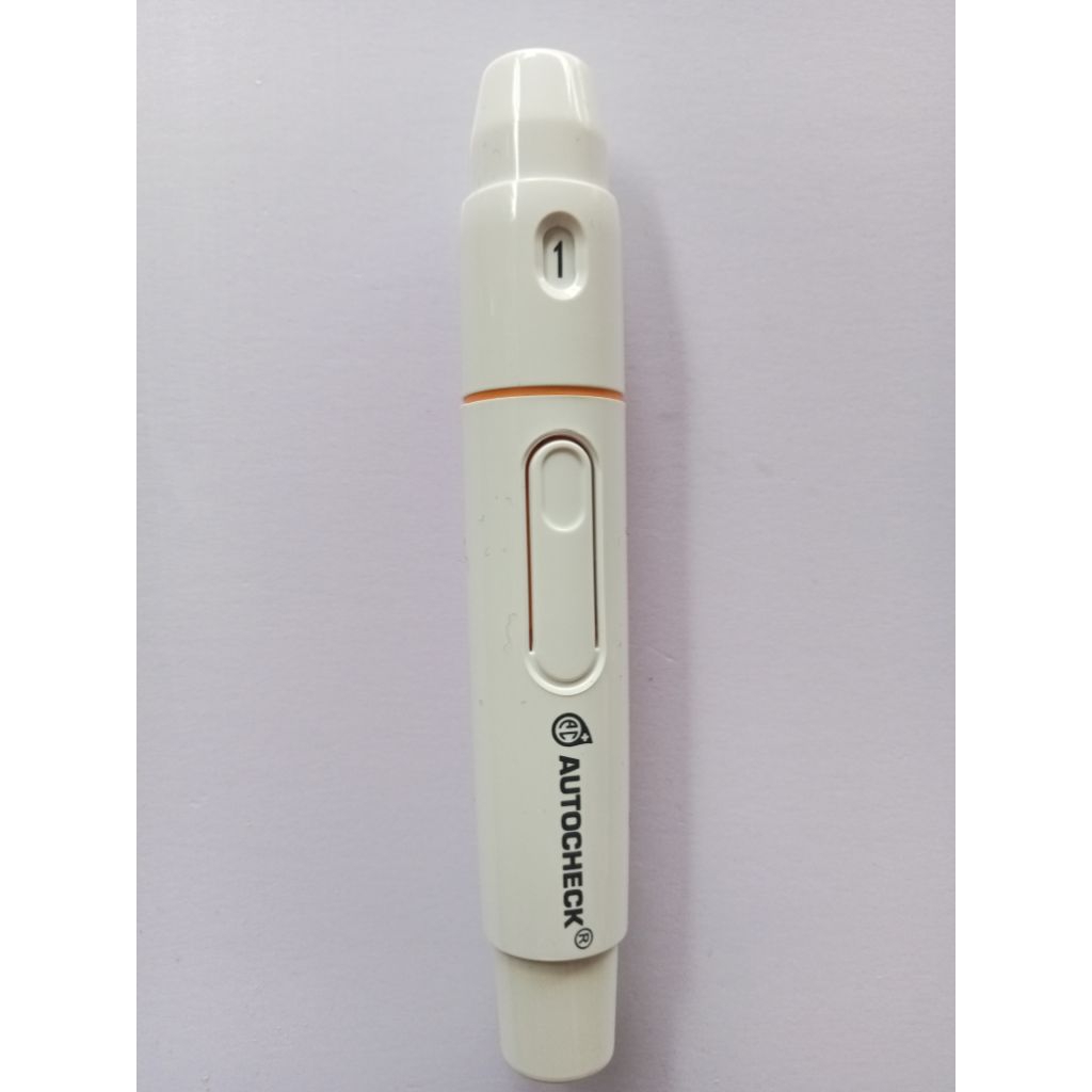 Pen lancet Autocheck alat pengambil sample darah
