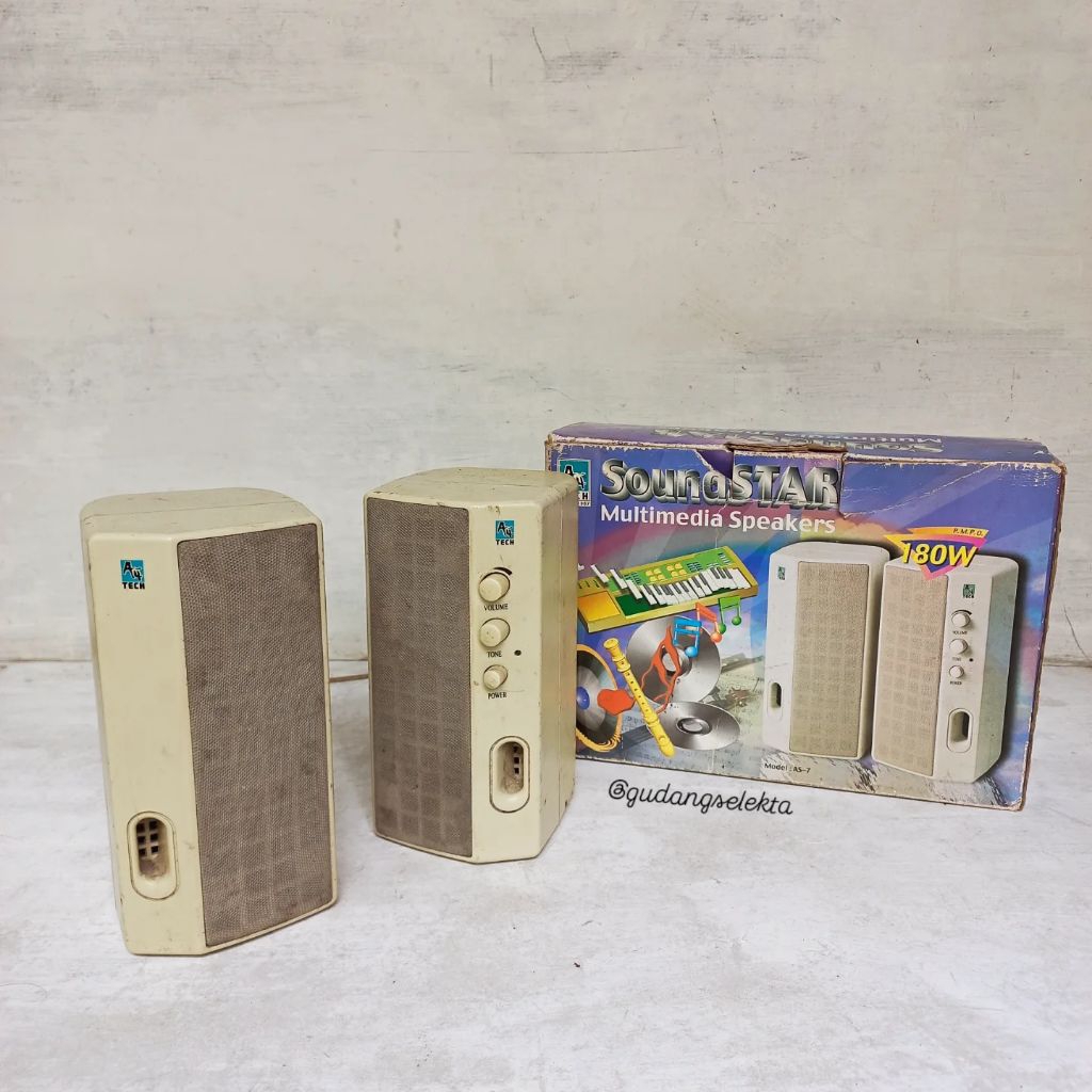 Speaker Komputer Jadul Dekorasi Vintage