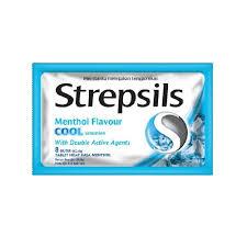 Strepsil Cool Mint Strepsil Biru Permen Strepsils Strip isi 8 butir