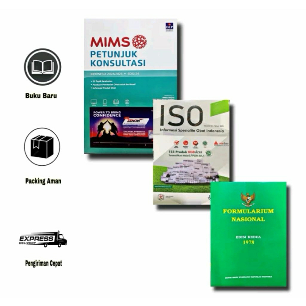 Paket Buku Farmasi Mims-Iso-Fornas
