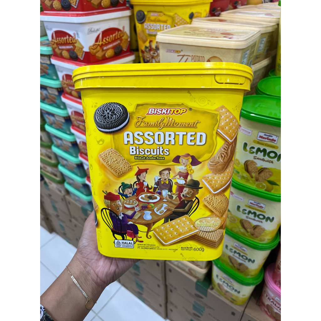Biskitop Assorted Family Moment 600gr | jajan lebaran | jajan kaleng | jajan murah | jajan lebaran m