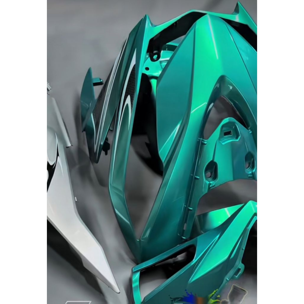 cat pu emerald green | cat pu hijau muda metalik