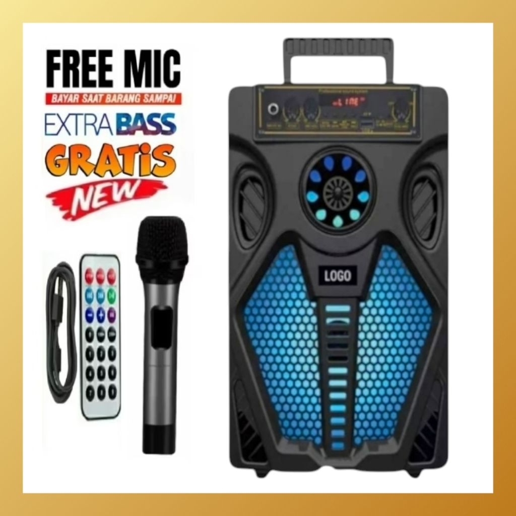 JUAL RUGISpeaker Subwoofer aktif Km-780 Speaker karoeke werles SQ-7801 Free Microphone werles Speake