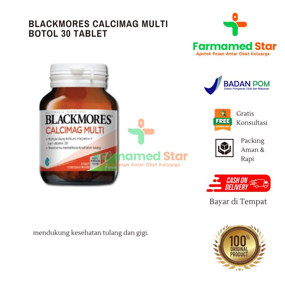 30 Tablet Blackmores Glucosamine Sulfate 1500mg untuk Sendi Sehat