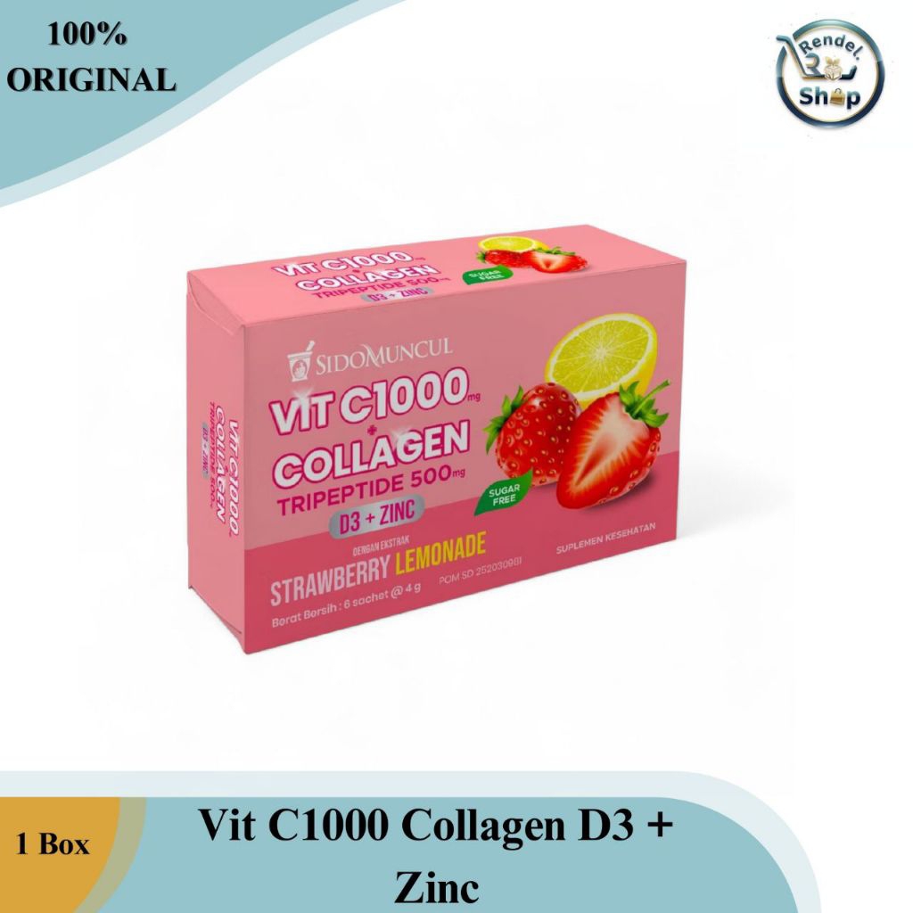 Vit C1000 Collagen Sidomuncul D3 + Zinc