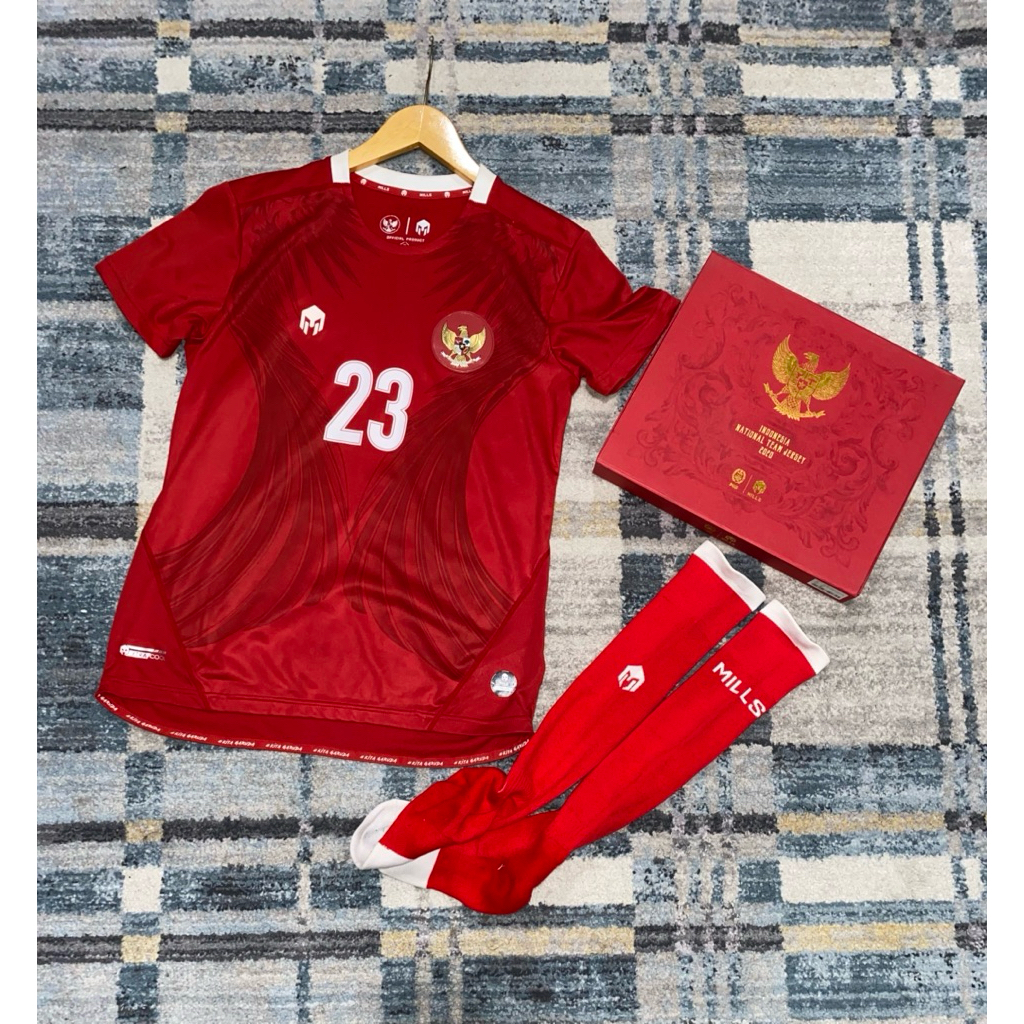 jersey timnas indonesia home 2020 2021 player issue original mills