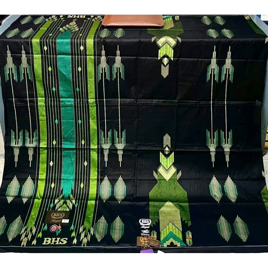 SARUNG BHS HIJAU PREMIUM SUTRA