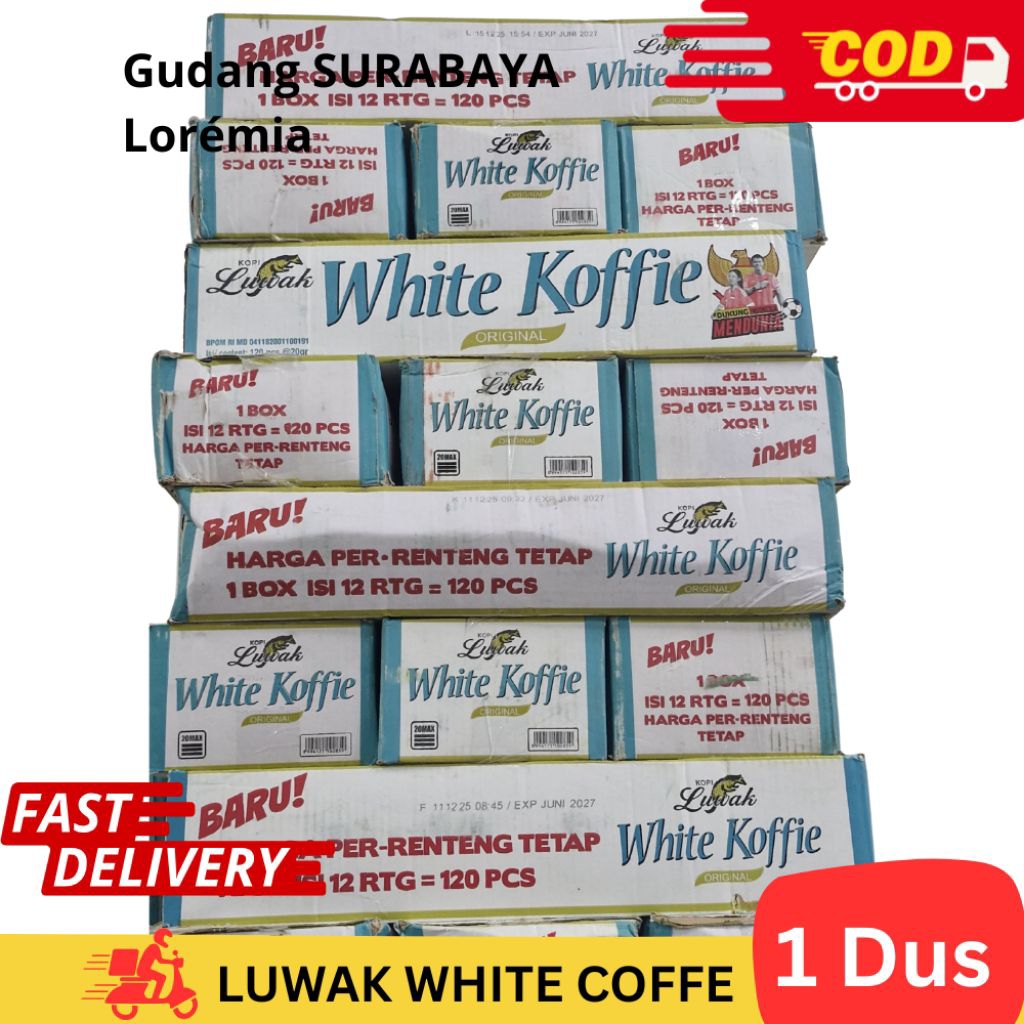 Kopi Luwak White Coffee Original 1 Dus / 12 Renceng