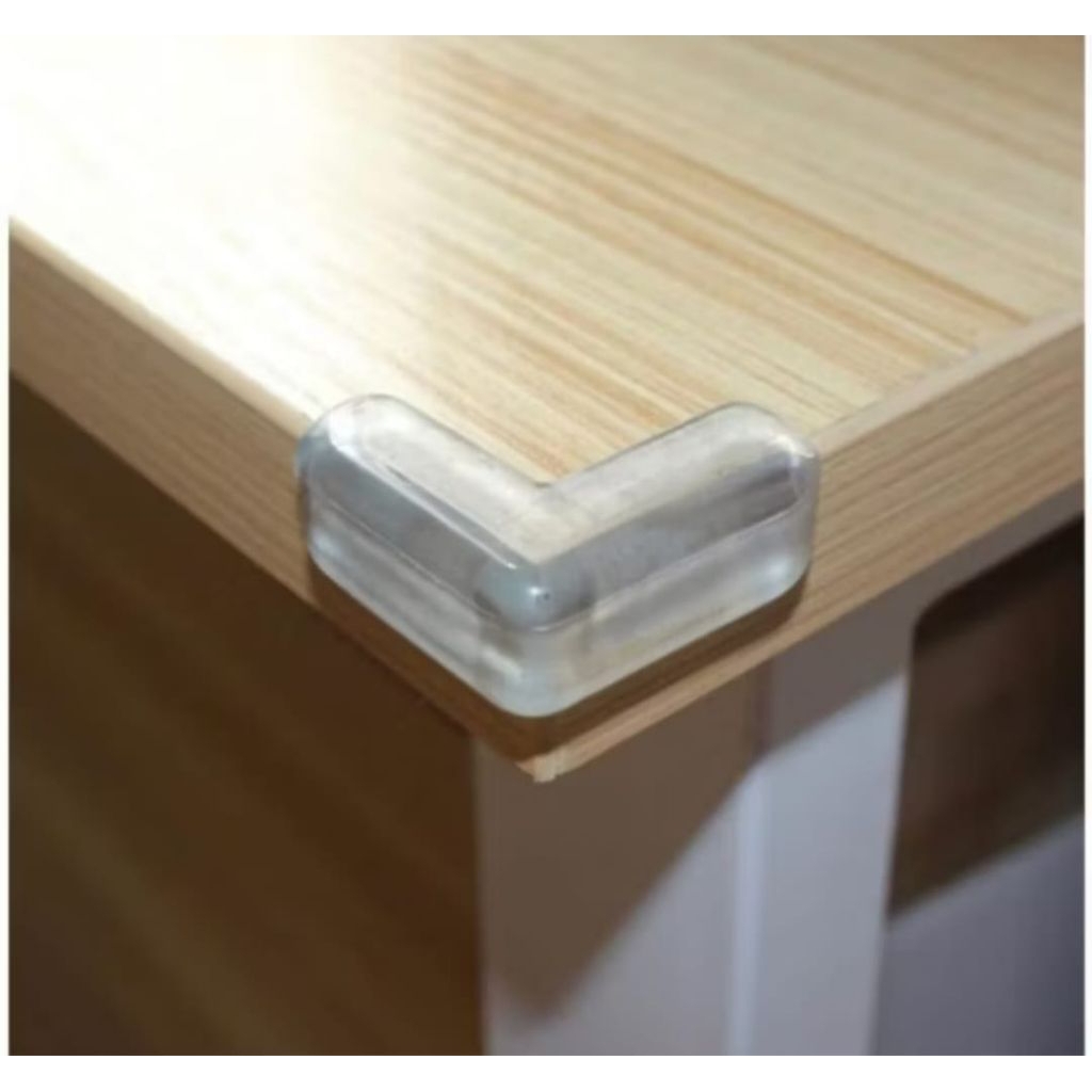 Pelindung Sudut Aquarium /Meja Kaca/ Pelindung Pengaman Siku Sudut Meja Silikon Bentuk