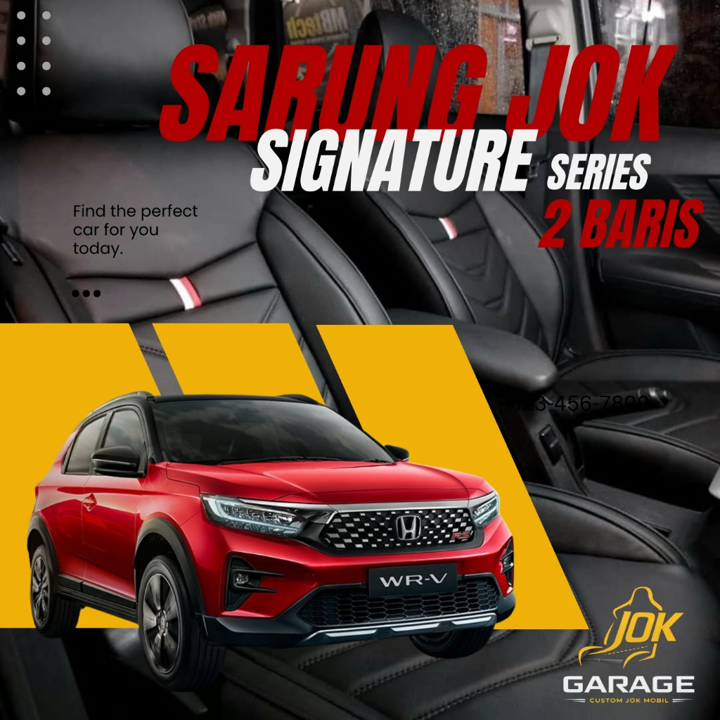 Jok Mobil Custom Wrv Brv jazz Brio Agya Raize yaris vios Ayla sirion Mirage March Ignis baleno Swift