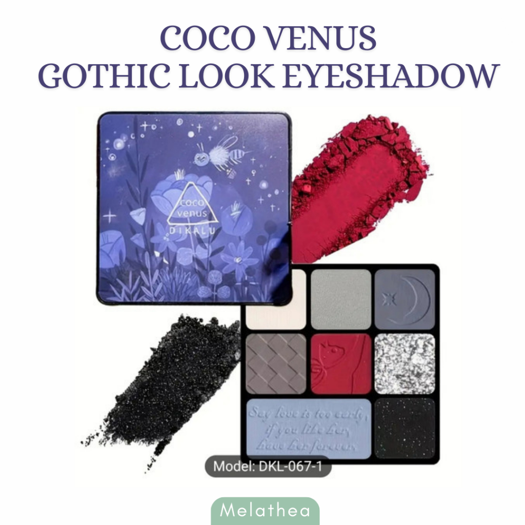 COCO VENUS DIKALU for gothic look eyeshadow palette - make up gothic palet eyeshadow