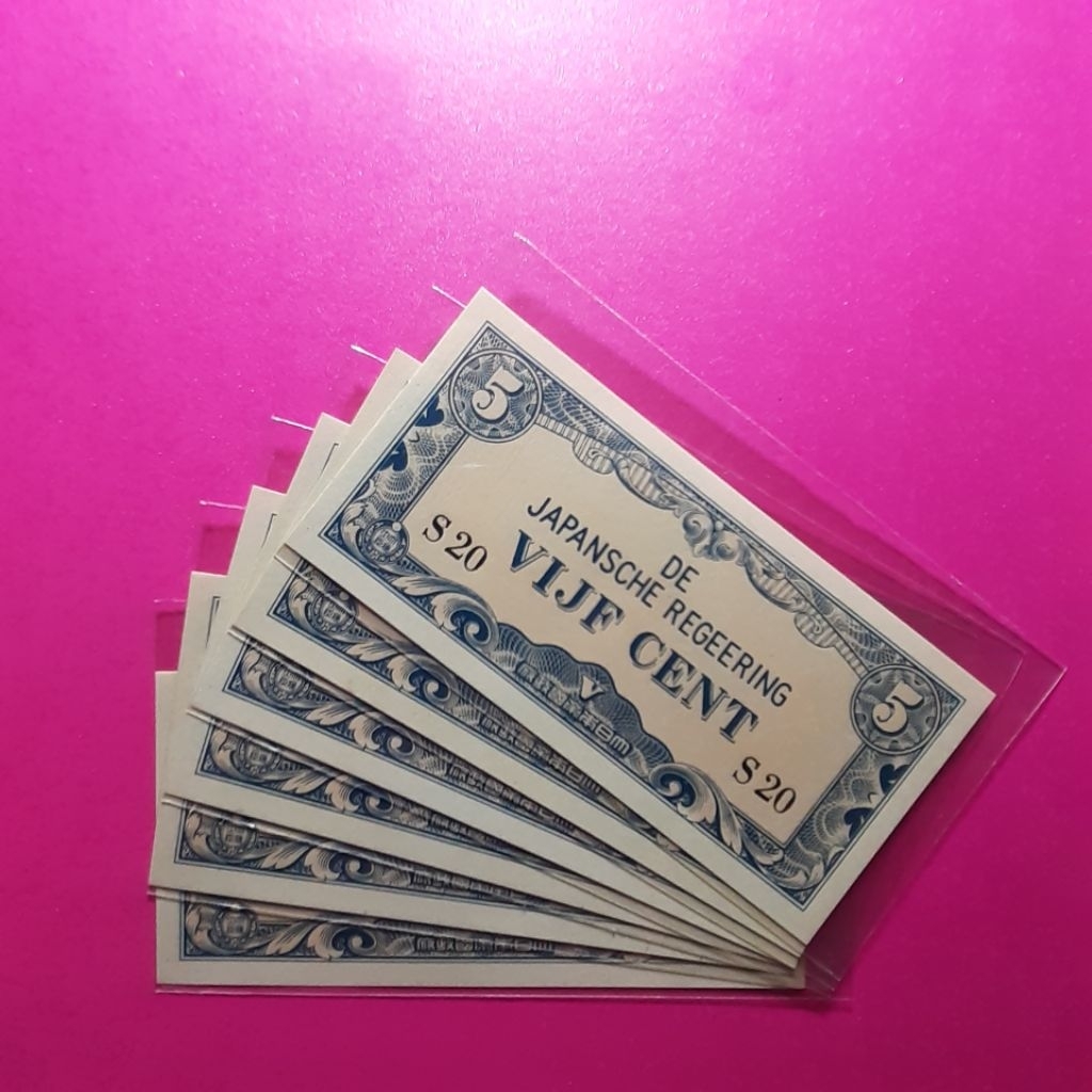 uang kuno 5 cent djr atau uang jaman penjajahan jepang