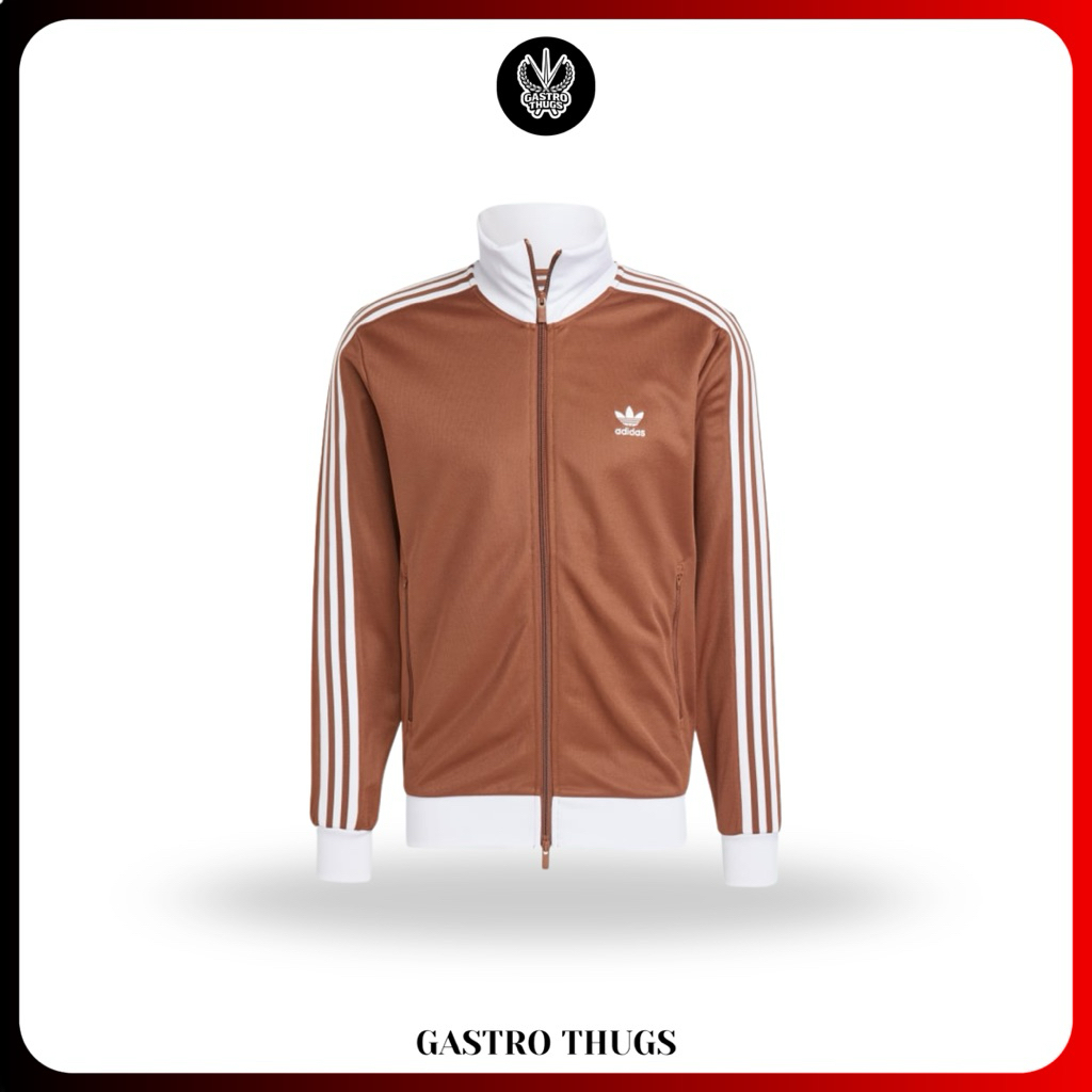 Adidas Adicolor Classic Track Top Jacket Brown 100% Originals