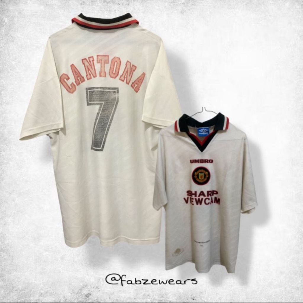 Jersey Original Umbro Manchester United Cobra 1996/1997 Away NNS 7 Cantona (RARE)