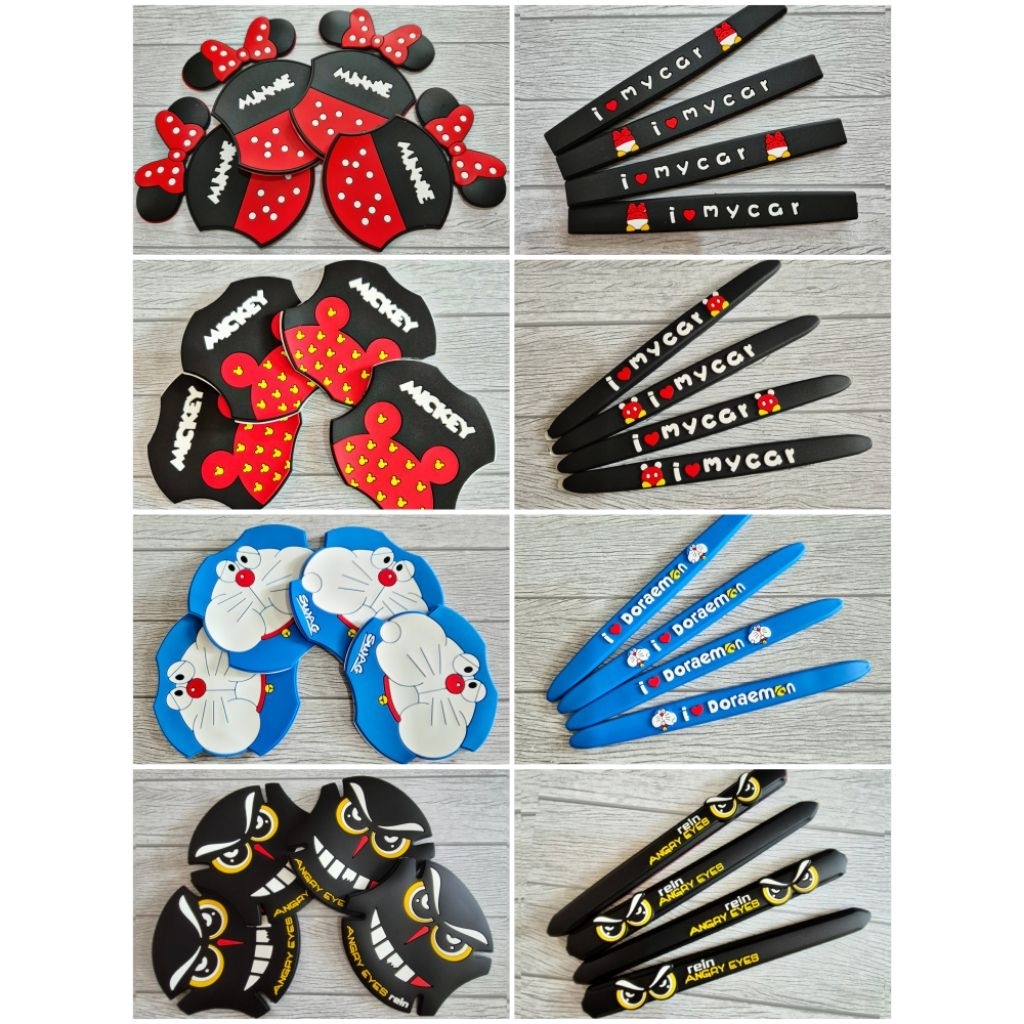 HANDLE BOWL DOOR GUARD // Pelindung Pintu Mobil Anti gores Lucu Karakter