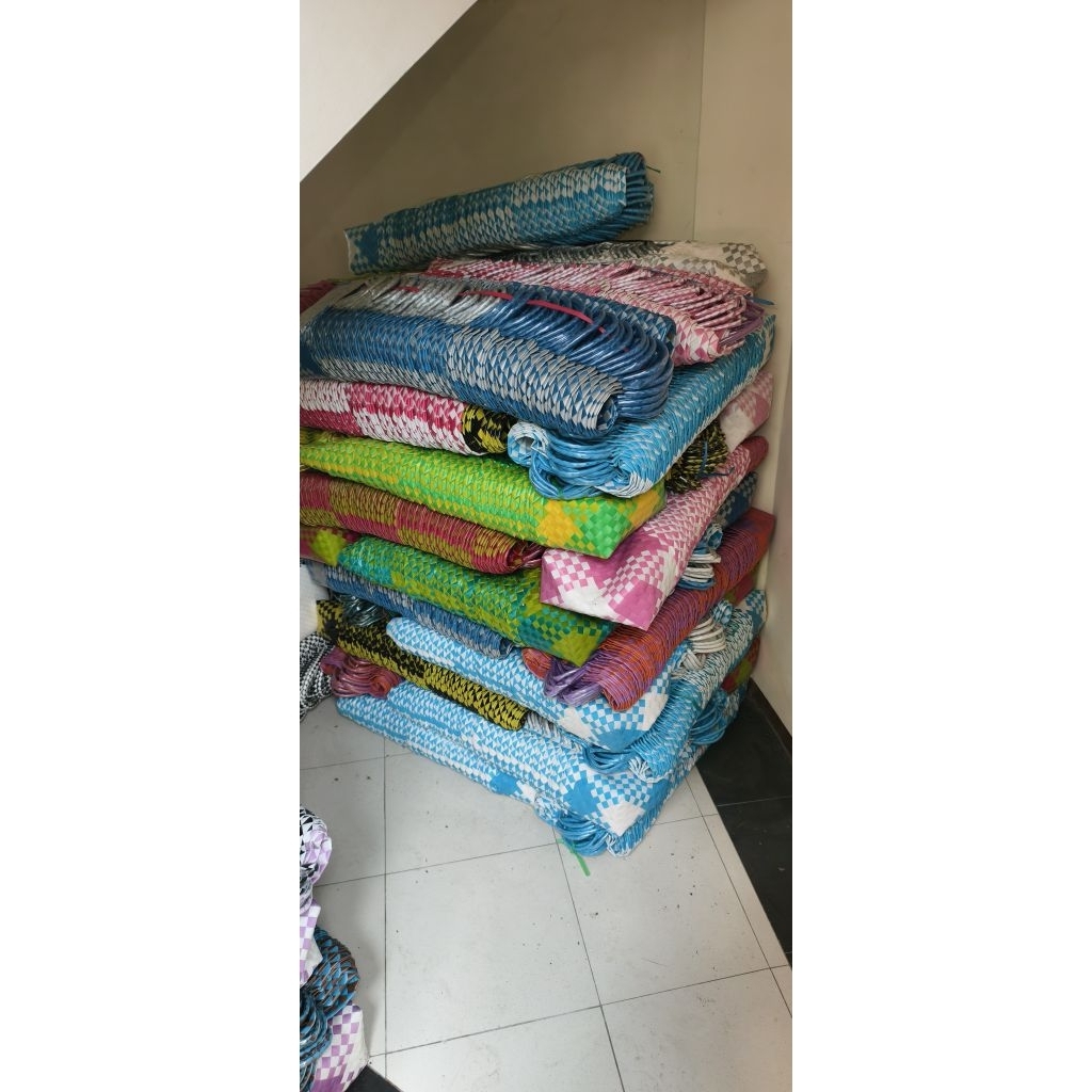 Tas Anyaman Plastik Kotak Emblek Premium (Tas Bingkisan Berkat, Souvenir, Hampers)