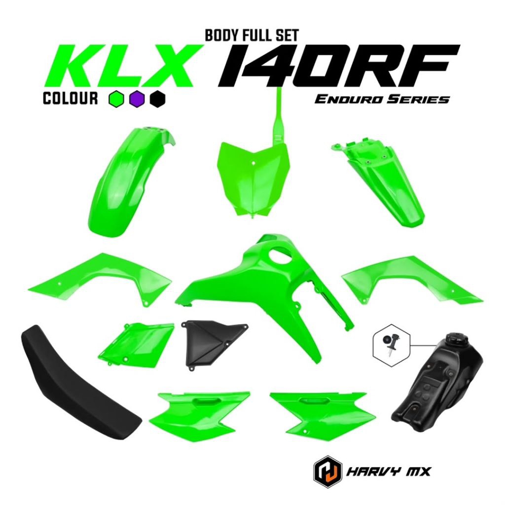 Body Set Klx 140 RF pnp KLX 140 Cover Bodi set klx 150 produk HRV original