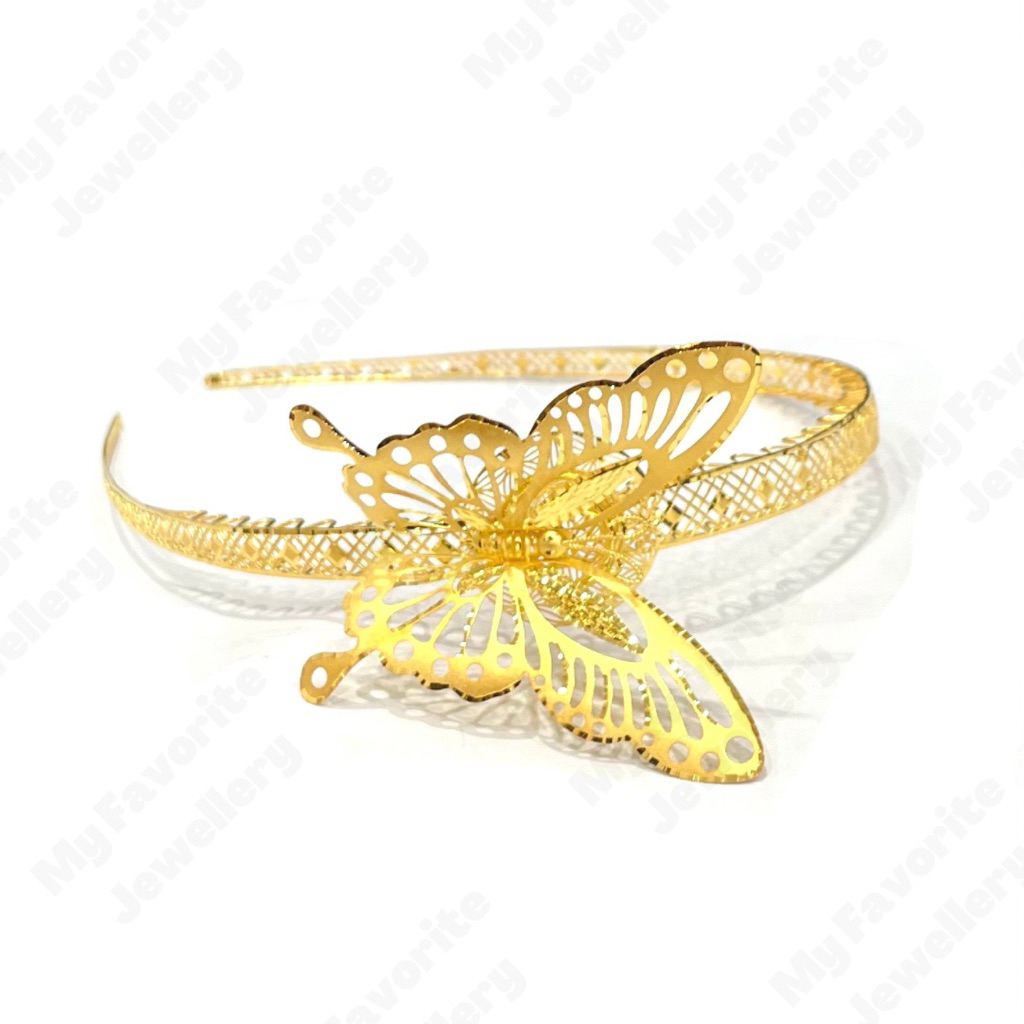 Bando Kupu 3D Warna EMAS ASLI Kadar 700 16K TERLARIS