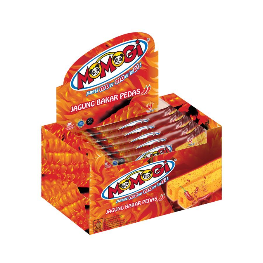 MOMOGI JAGUNG BAKAR PEDAS 12 GR - PACK