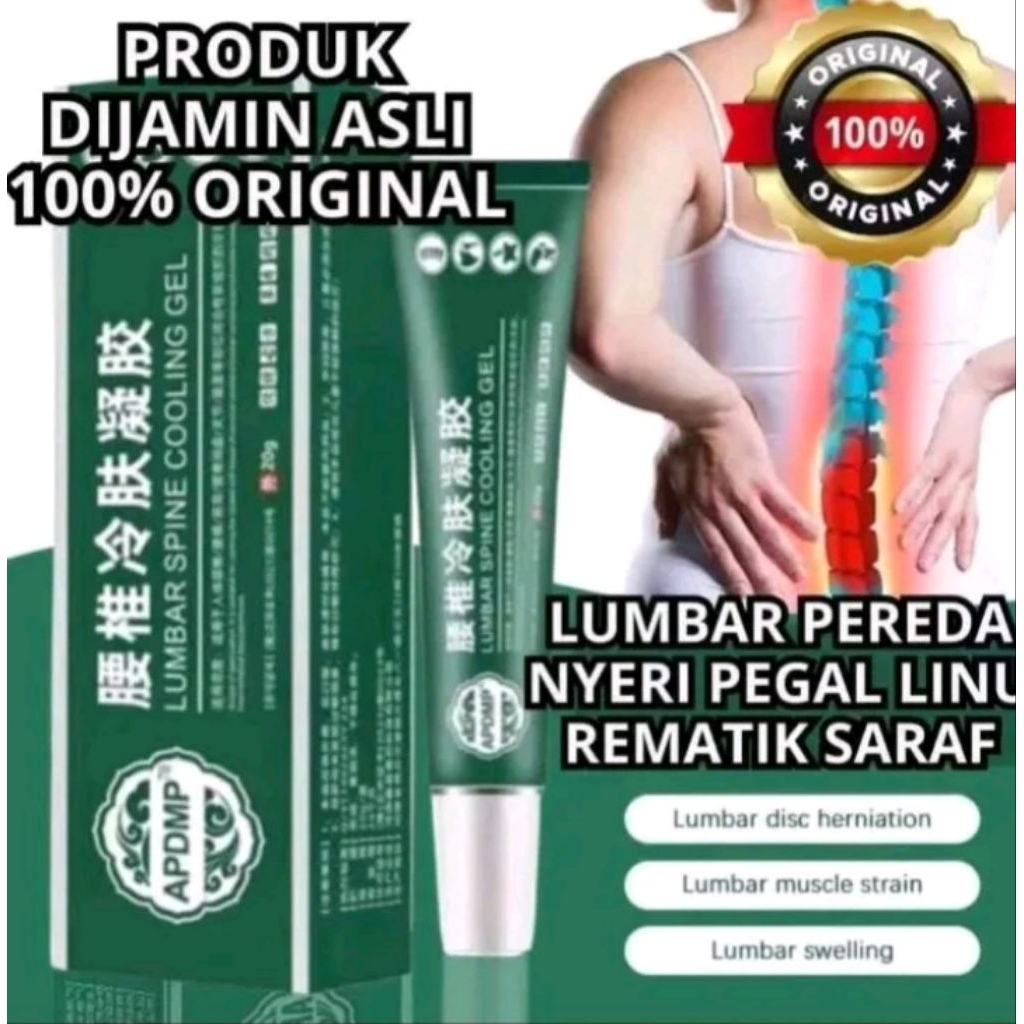 [ORIGINAL] Salep Lumbar Original 100% Asli Cream Lumbar Spine Cooling Gel APDMP
