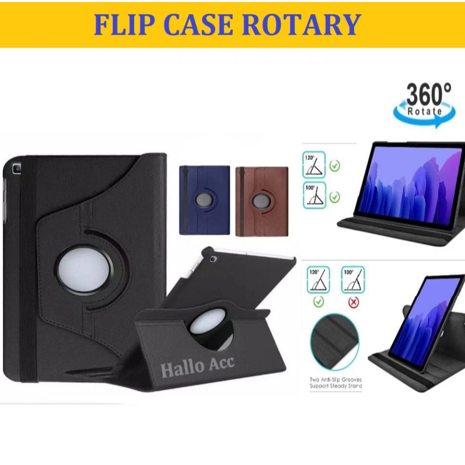 Case Samsung Tab A8 S PEN 2019 / Casing Tab A8 2019 S PEN P200/P205 Rotary Flip Cover