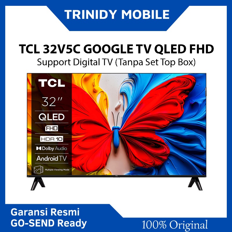 TCL 32V5C QLED Google TV 2K FHD 32 inch - HDR 10 - Dolby Audio - Google Play/Netflix/Youtube