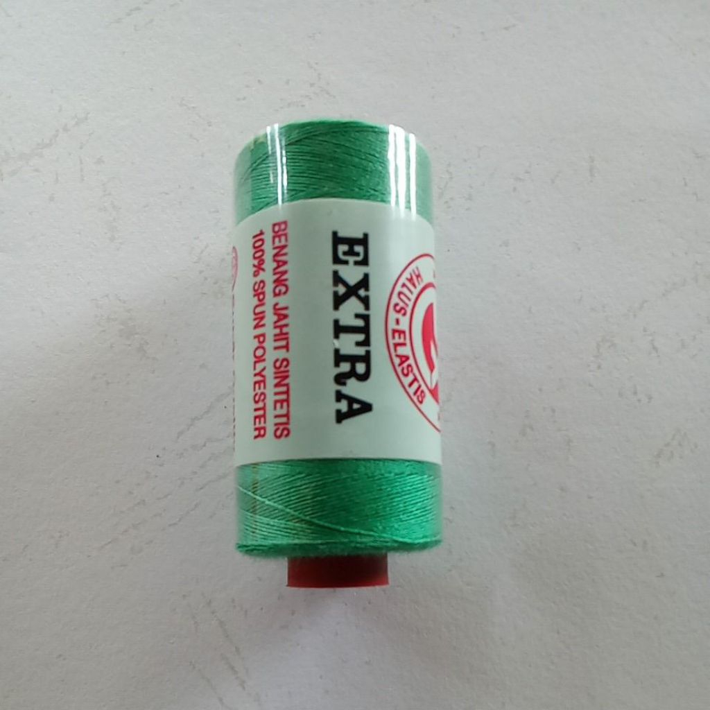 Benang jahit extra hijau kode warna 297