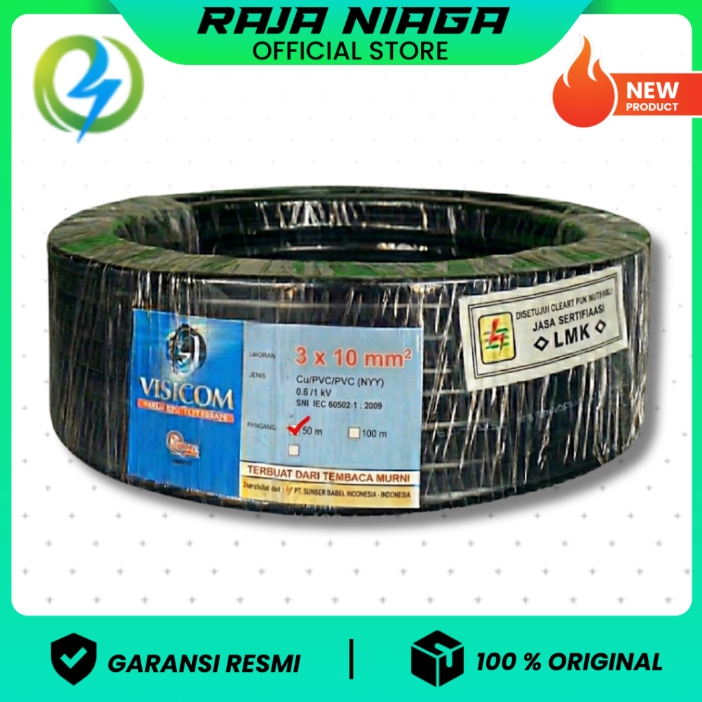 KABEL NYY 3X10 VISICOM 50 METER