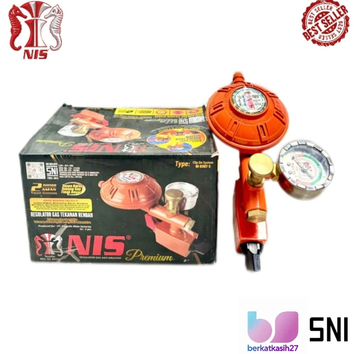 NIS Regulator Gas Premium Tekanan Rendah NI 0307 S Hemat Gas Efisiensi Tinggi