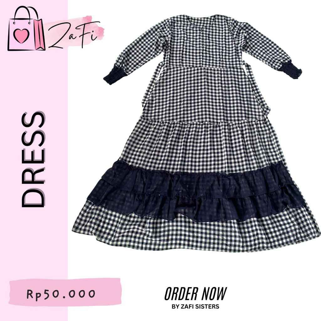 Preloved Dress Kotak-kotak