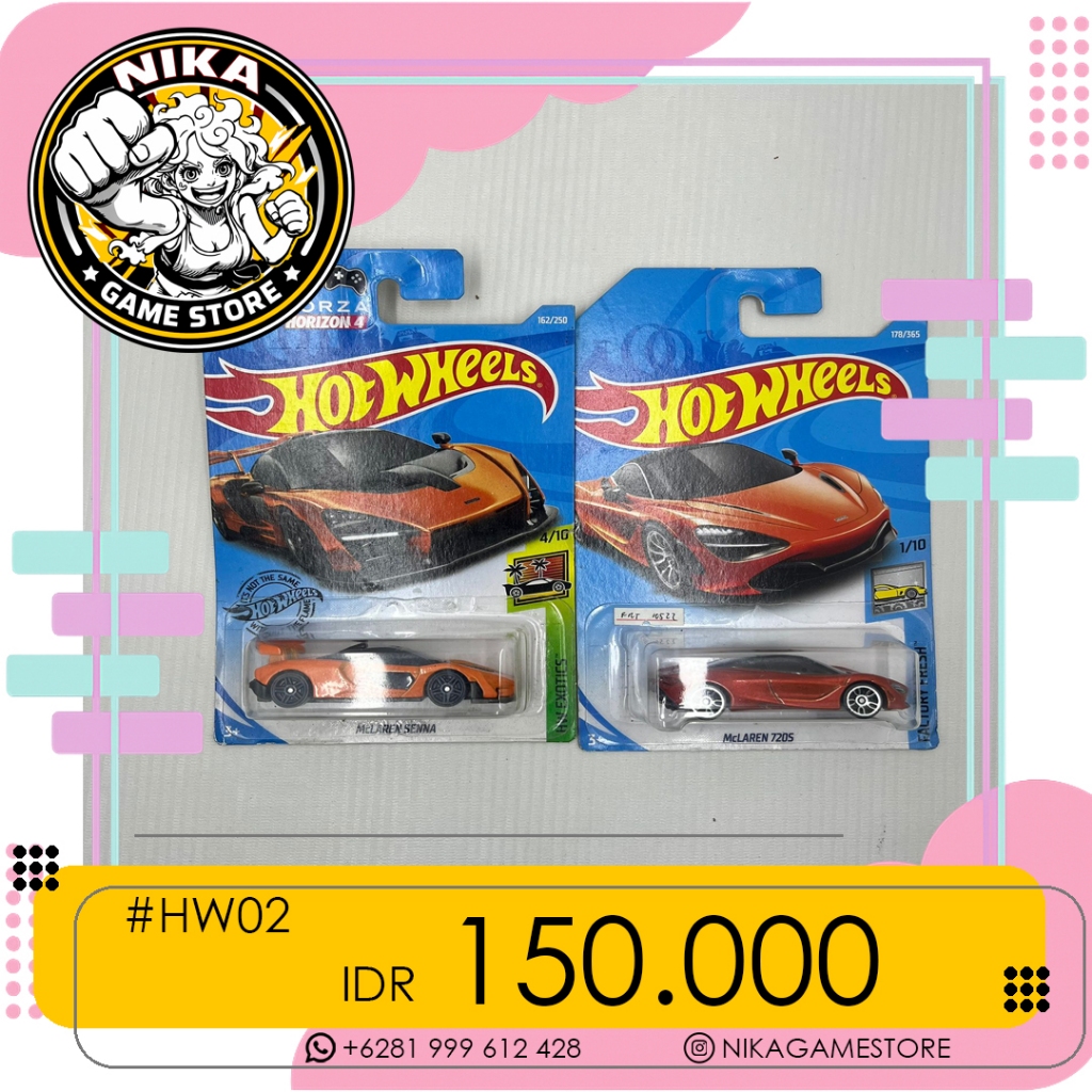 Hot Wheels McLaren #HW02 isi McLaren Senna & McLaren 720S