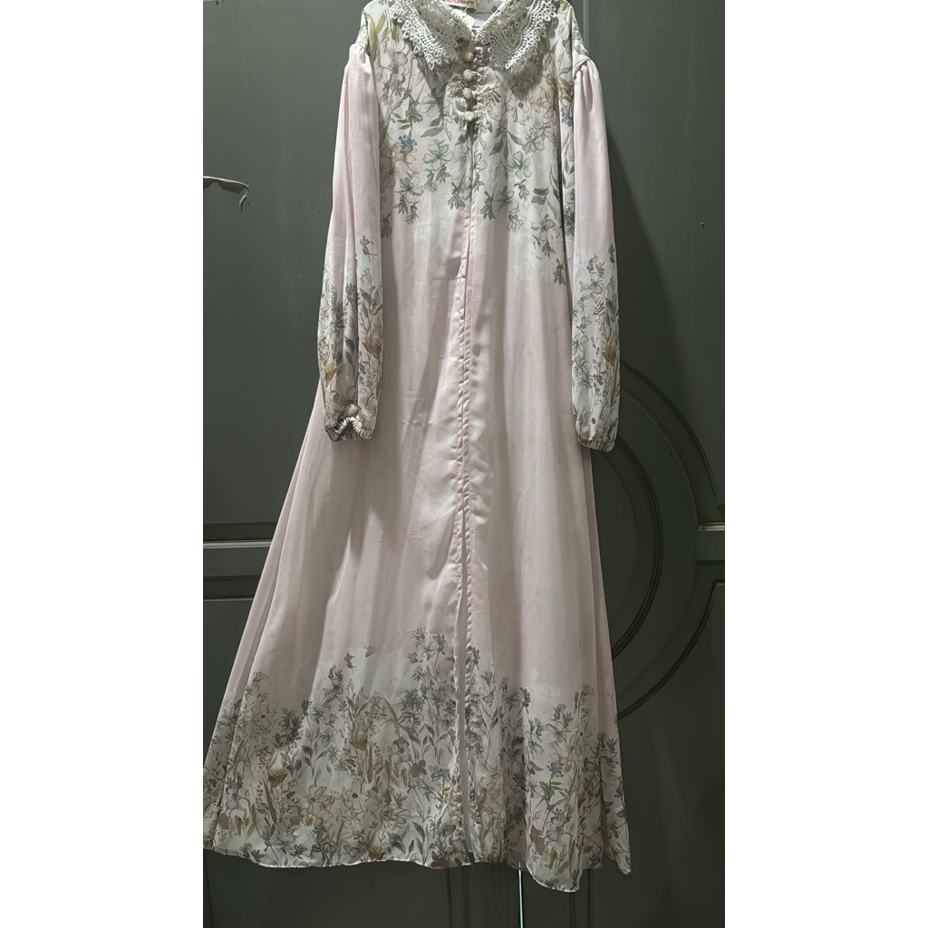 gamis sifon bunga