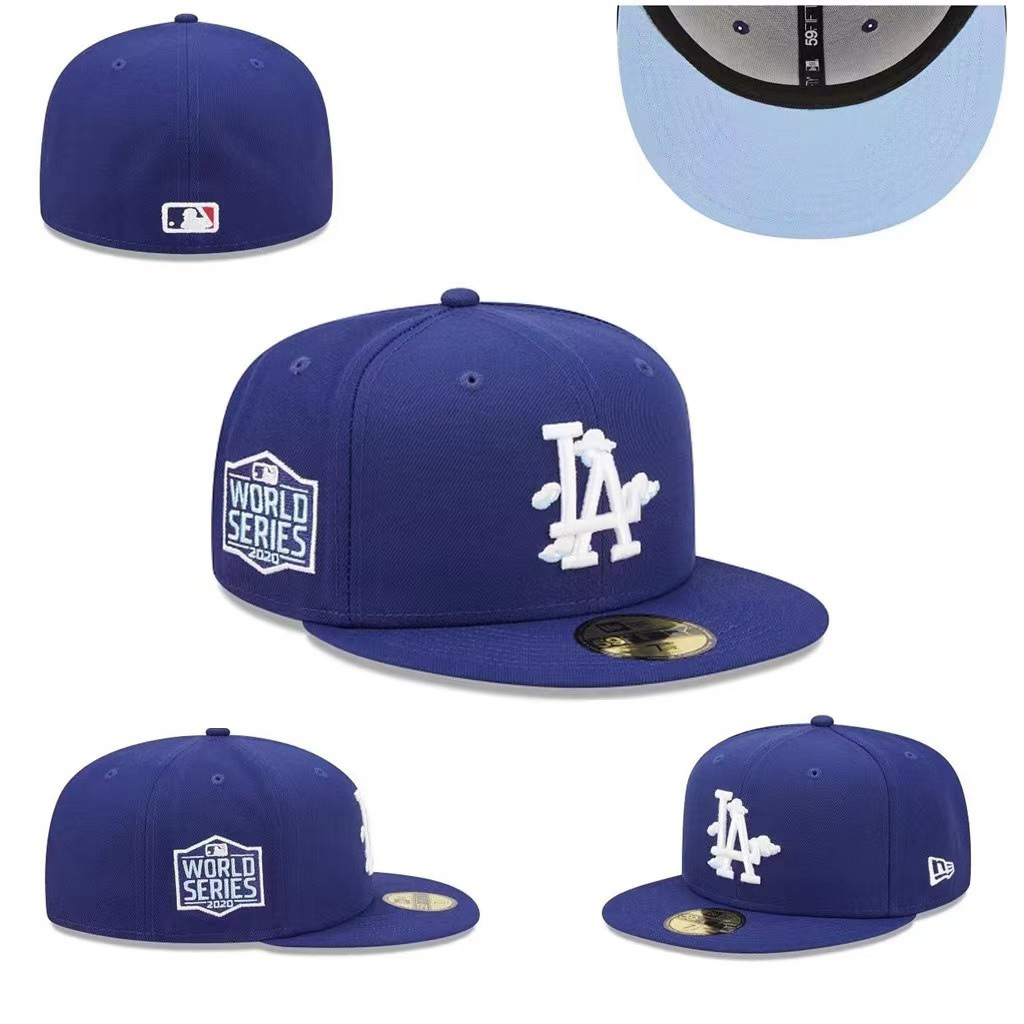Topi Snapback Fitted Build Up L4 D0g3rs Comic Clouds Blue