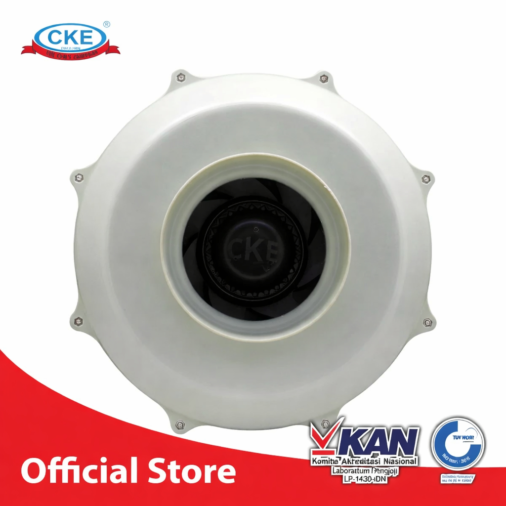 CKE Duct Inline 6.4 Inch Inline Fan Duct Blower Hisap Plastik